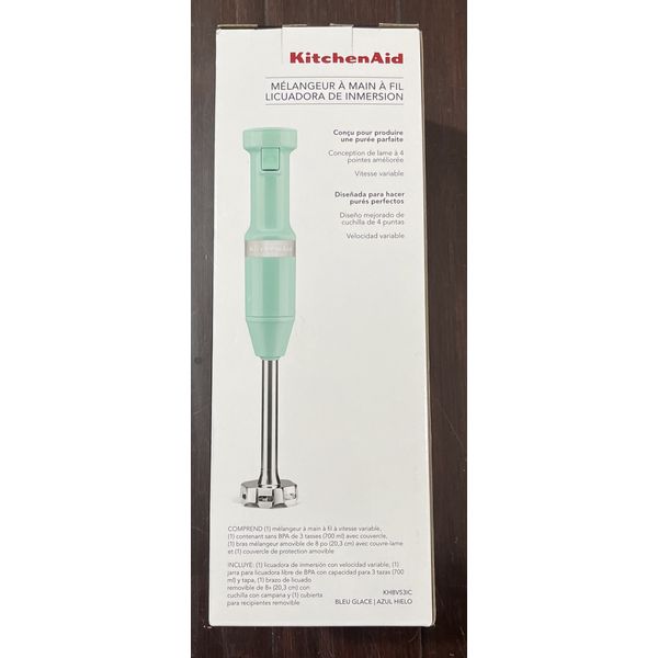 KitchenAid Corded Hand Blender Ice - Blue (KHBV53IC)