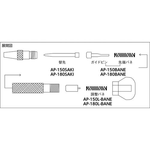 TRUSCO AP-150 Carbide Automatic Punch 5.1 inches (130 mm)