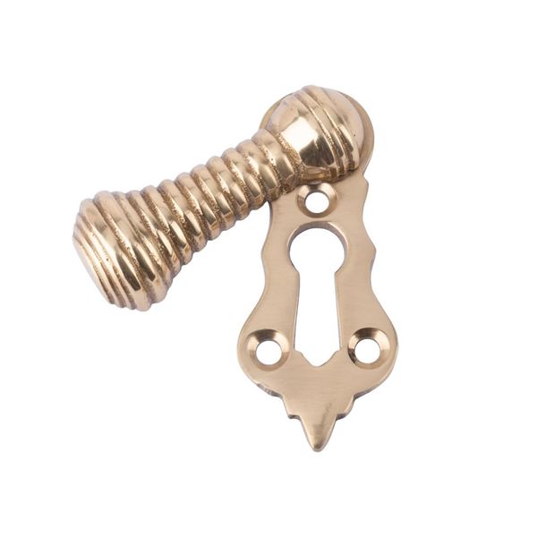 Dart Beehive Covered Escutcheon - Polished Brass