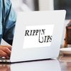 CafePress Rippin Lips Logo Sticker Rectangle Bumper Sticker Car Decal