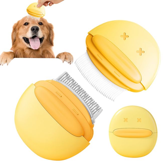 Dog Brush, Cat Brush, Hair Removal Brush, For Pets, 2-in-1 Multi-Purpose Pet Brush, Grooming Supplies, Tangled, Hair Loss (Suitable for Short and Medium Hair)