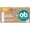 o.b. Organic Normal Tampons, 100% Organic Cotton, Plastic-free, 64 Count