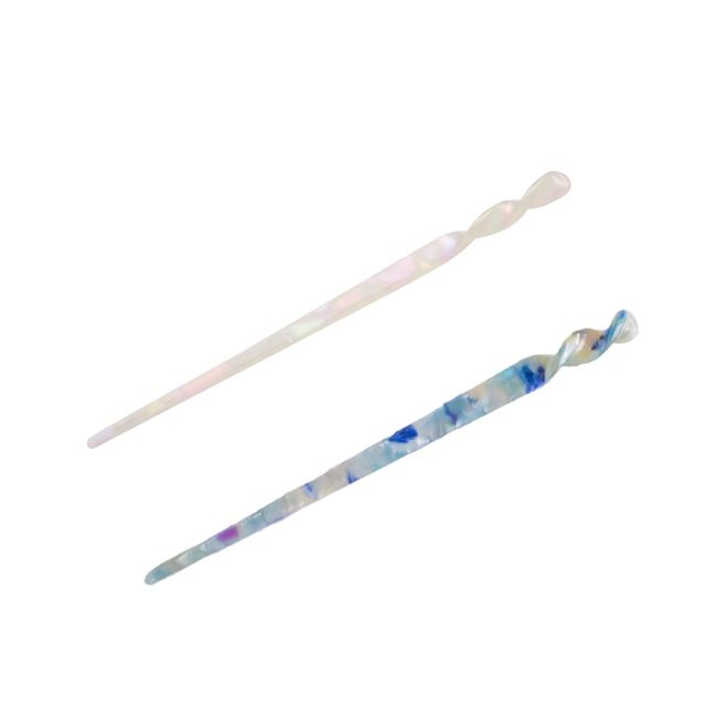 EZ PEACH Tortoise Shell Style Stick, Hair Stick, Hair Stick, Simple Hair Accessory, Yukata, Yukata (Ruris + Pearless)