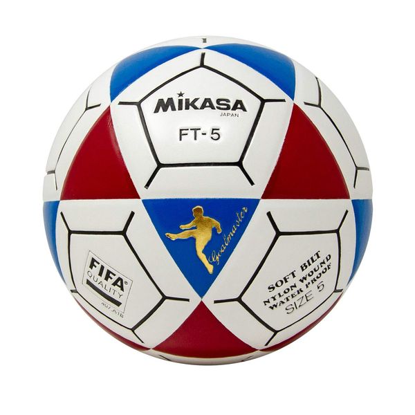 Mikasa FT5 Goal Master Soccer Ball, Blue/Red/White, Size 5