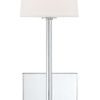 Crystorama Lena 1 Light Polished Chrome Sconce