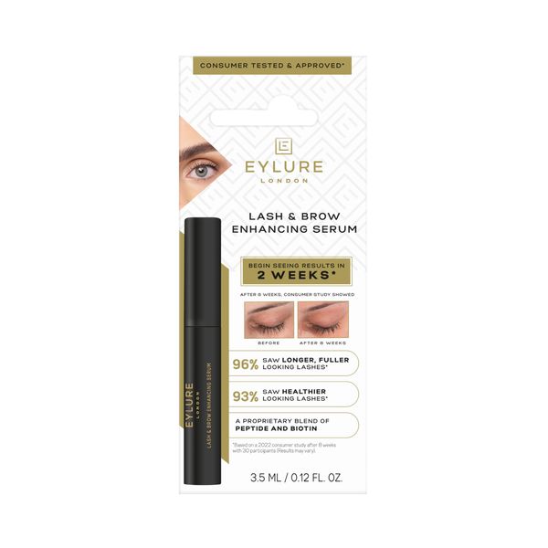 Eylure 2in1 Lash & Brow Enhancing Serum, 3.5 ml | See Results in 2 Weeks Clear