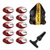 Optimum Bulk Razor Rugby Ball Red - size 3-10 Pack