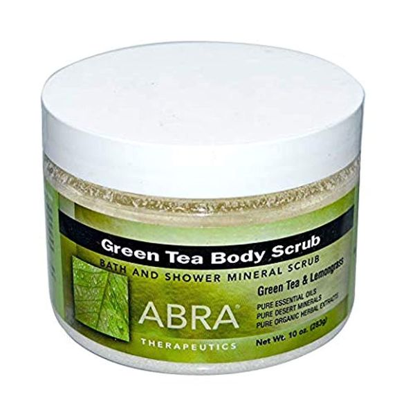 Abra Therapeutics, Grüner Tee Körperpeeling, Green Tea & Zitronengras, 10 oz (283 g)