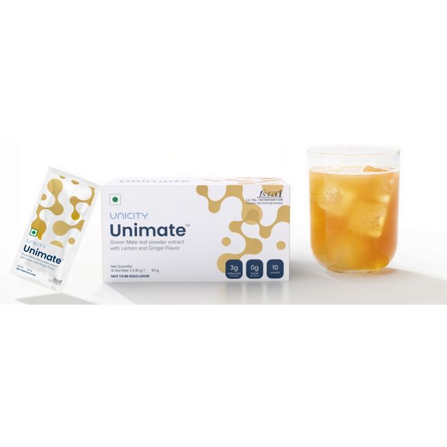 *NEW* Unicity Unimate Yerba Mate Supplement LEMON GINGER 20 SACHETS - EXP 2024