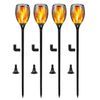4 Pack Solar LED Flame Lamp Flickering Torch Light Outdoor Fire 96 LED Light
