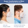 BLScode KN95 Face Mask 60 Pack White,Individually Wrapped 5-Layer Breathable Mask with Comfortable Elastic Ear Loops,Filter Efficiency≥95%