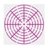 YYlingx 6pc 8/12/16 Segment Dot Painting Tool Stencils Target Pattern Template Set for DIY Painting Art Projects
