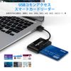 Multi Memory Card Reader, USB Smart Card Reader, SDHC/SDXC/SD Card Reader & Micro SD Card Adapter, CAC Card Reader for Windows, Linux, Mac OS X, SIM, MS, M2, MMC RS&4.0
