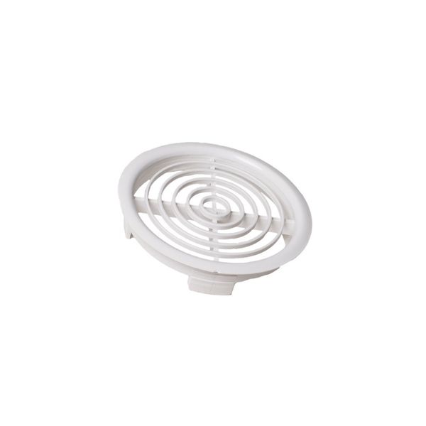 Bulk Hardware BH05539 Push-In Louvred Soffit Vent Grilles, 70mm, White, (Set of 2)