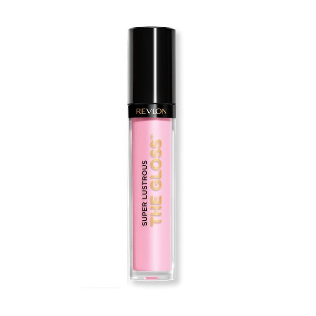 Revlon Lip Gloss, Super Lustrous The Gloss, Non-Sticky, High Shine Finish, 207 Pink Sky, 0.13 Oz