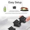 Rocker Switch On/Off 4-Pin, Black Rocker Switch, 6PCS Toggle Switch AC 6A/250V 10A/125V, 2 Position Rectangle Embedded Boot Switch,Rocker Switch Built-in Switch