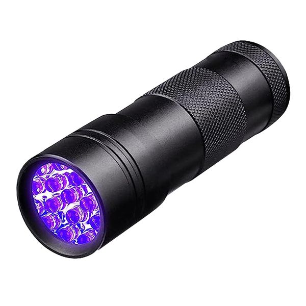 UV Flashlight: 12 Led Black Light Flashlight Mini, Pet Urine Detector Light for Dog/Cat, Dry Stains, Resin Curing, Bed Bug