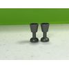New LEGO Flat Silver Goblets Minifig Cups/Glasses Kitchen Accessories (x2) 2343