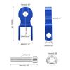 F FIERCE CYCLE Pair 5cm Motorcycle Shock Absorber Height Extension Extender Blue