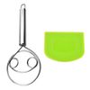 GDFHBD 1 Piece Flour Mixer And 1 Piece Plastic Scraper, Stainless Steel Mixer, Multi-Function Kitchenware, Cooking Tools.