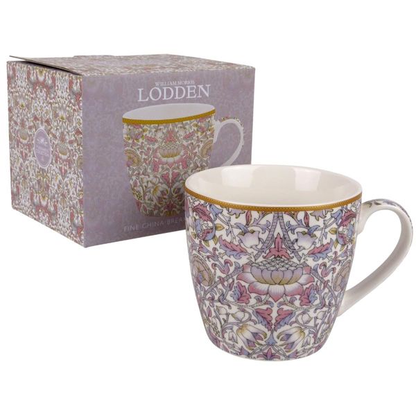 The Leonardo Collection William Morris Lodden Design China Breakfast Mug/Cup
