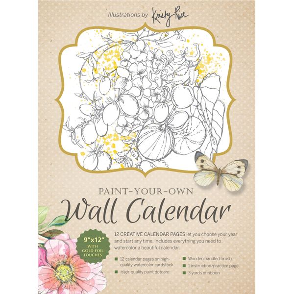 Paint-Your-Own Wall Calendar - Box Set