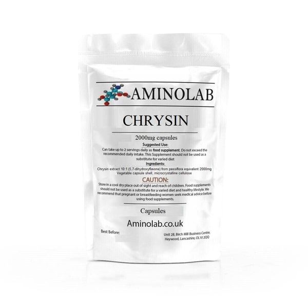 Aminolab - High Strength Chrysin 2000mg 120 Capsules