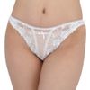 Ultra Thin See Through & Lace Open T-Back White