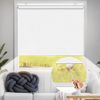 Cabilock 8pcs Cordless Roller Blinds Shades Transparent Handle Pull Blind Grips White Plastic Rectangular Window Treatment Accessories