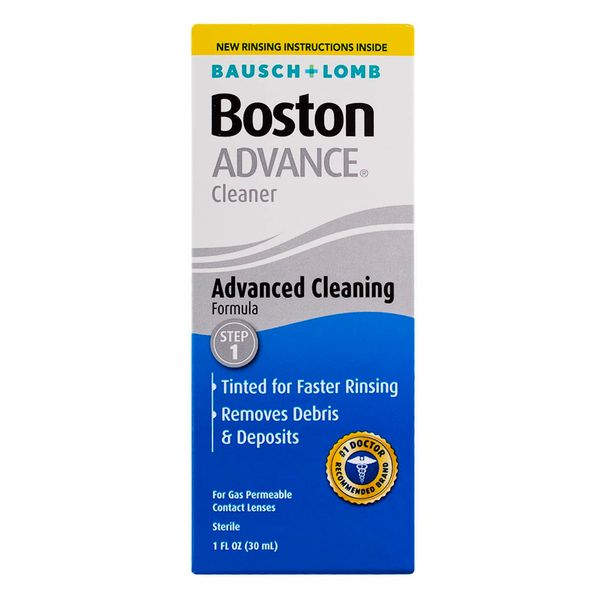 Contact Lens Solution by Boston Advance, for Gas Permeable Contact Lenses, 1 Fl Oz (Pack of 4)