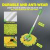 2in1 Microfiber Car Cleaning Brush Adjustable Handle Scratch Free Car Wash Brush