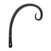 Achla Designs Downcurled Wall Bracket Hook, 9-inch (TSH-11), Black