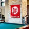 Bradley Braves Banner with Hanging Pole