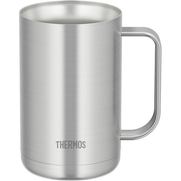 Thermos JDK-600 S1 Vacuum Insulated Mug, 20.3 fl oz (600 ml), Stainless Steel 1