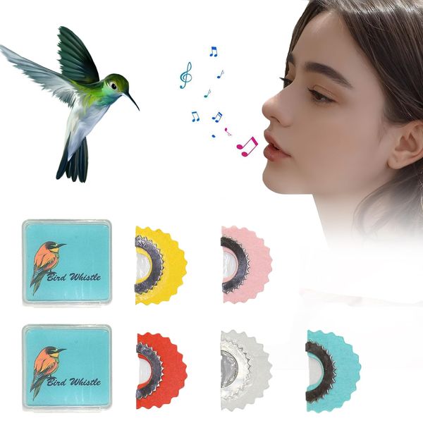 LE TOOTER Bird Whistle Toys,5 Colors 5 PCS Warbler Original Magic Bird Caller Tongue,Oral Stunts Tricks Gag Tweeting Noisemaker Toys for Gift