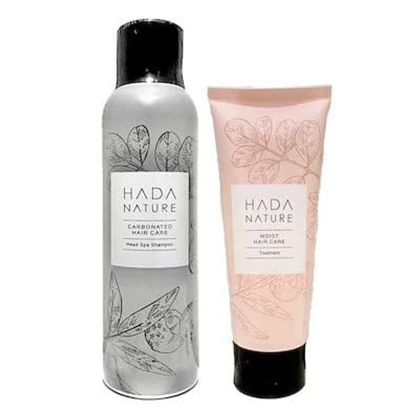 Hada Nature Hair Care Set Carbonated Head Spa Shampoo &amp; Treatment 150g each