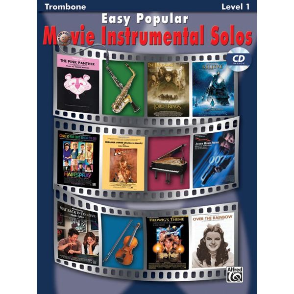 Easy Popular Movie Instrumental Solos: Trombone (incl. Online Code) (Pop Instrumental Solo Series, Level 1)