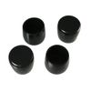 High Logic Pipe Leg Cap 32mm Round A-107 Black