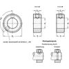 Stellring, brüniert, Innendurchmesser 14mm / Innensechskant