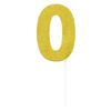 Bristol Novelty Diamond Number Cake Topper (6) (Gold)