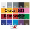 12" Adhesive Vinyl Starting package Plotter 10 Rolls 5 Feet Oracal 631 Removable