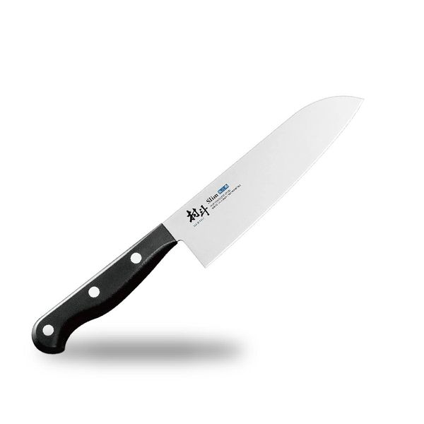 Shimomura Industry MSL-101 Santoku Knife, 6.5 inches (165 mm), Molybdenum Vanadium Steel, Dishwasher Safe, Made in Niigata, Tsubamesanjo