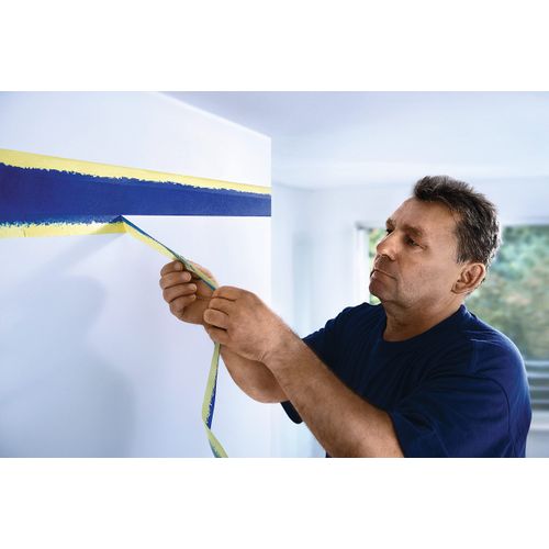 Twin Pack Premium Masking Tape - 50 Metre Rolls - Painting & Decorating Strong Adhesive Tape - 2 ROLLS (24mm x 50m)