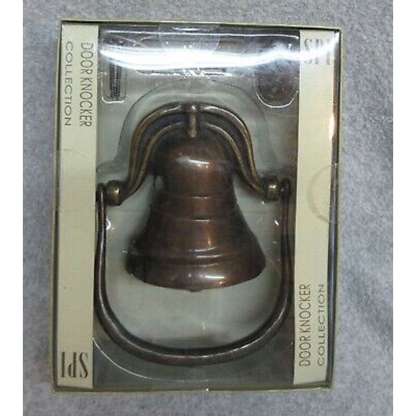 Hanging BELL at SCHOOL FARM DOOR KNOCKER  Decorative Solid Brass SPI NeW In BoX