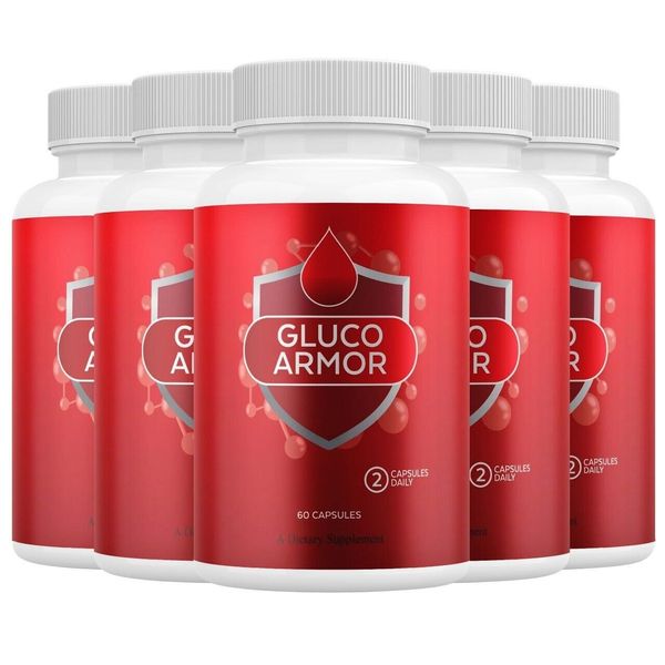 Gluco Armor Advanced Blood Support Natural Glyco Formula Supplement ( 5 Pack )