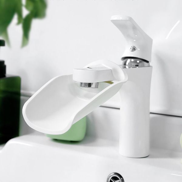 Modern White Wide Faucet Extension Cover 1+1