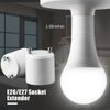 20 Pcs GU24 to E26 E27 Adapter 2 Pin Fire Resistant Converter Light Bulb Socket