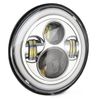 Chrome 7"inch LED Headlight Hi-Lo DRL Projector For Harley Softail Electra Glide