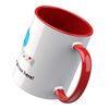 Personalised Emoji 11oz Mug Featuring Wind Chime Red