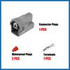 A ABSOPRO 1 Set 1 Pin Knock Sensor Connector Adapter Plug Clip Kit Replacement for Toyota Item Replacement